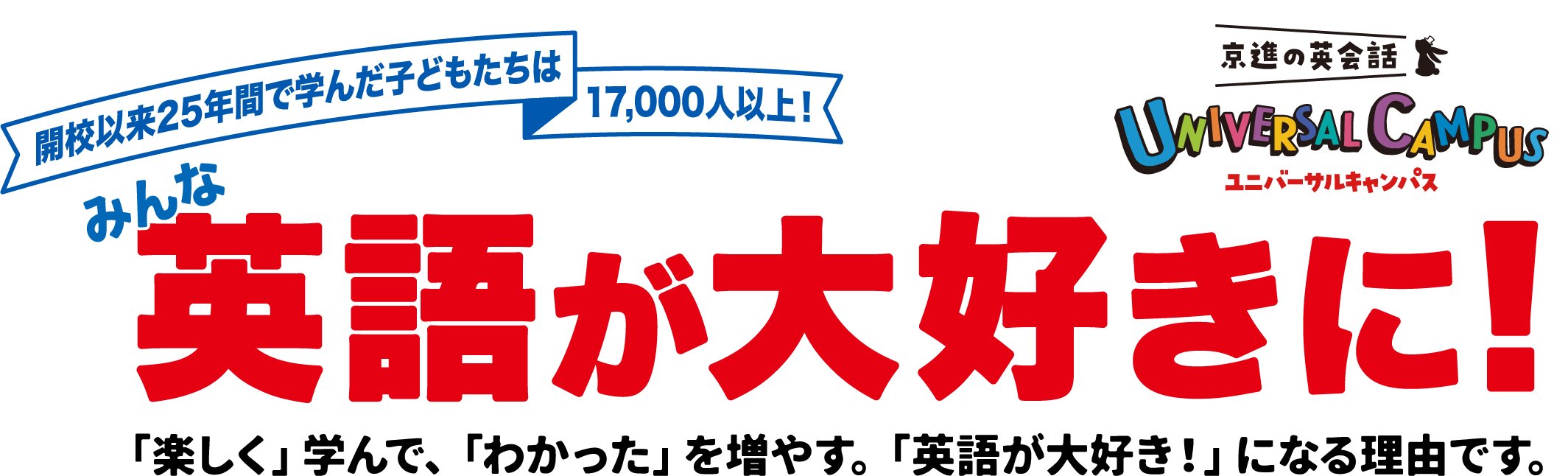 みんな英語が大好きに！京進の英会話 ユニバーサルキャンパス 25周年